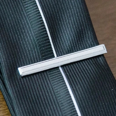 Chrome Steel Tie Clip Set – Classic Clasp