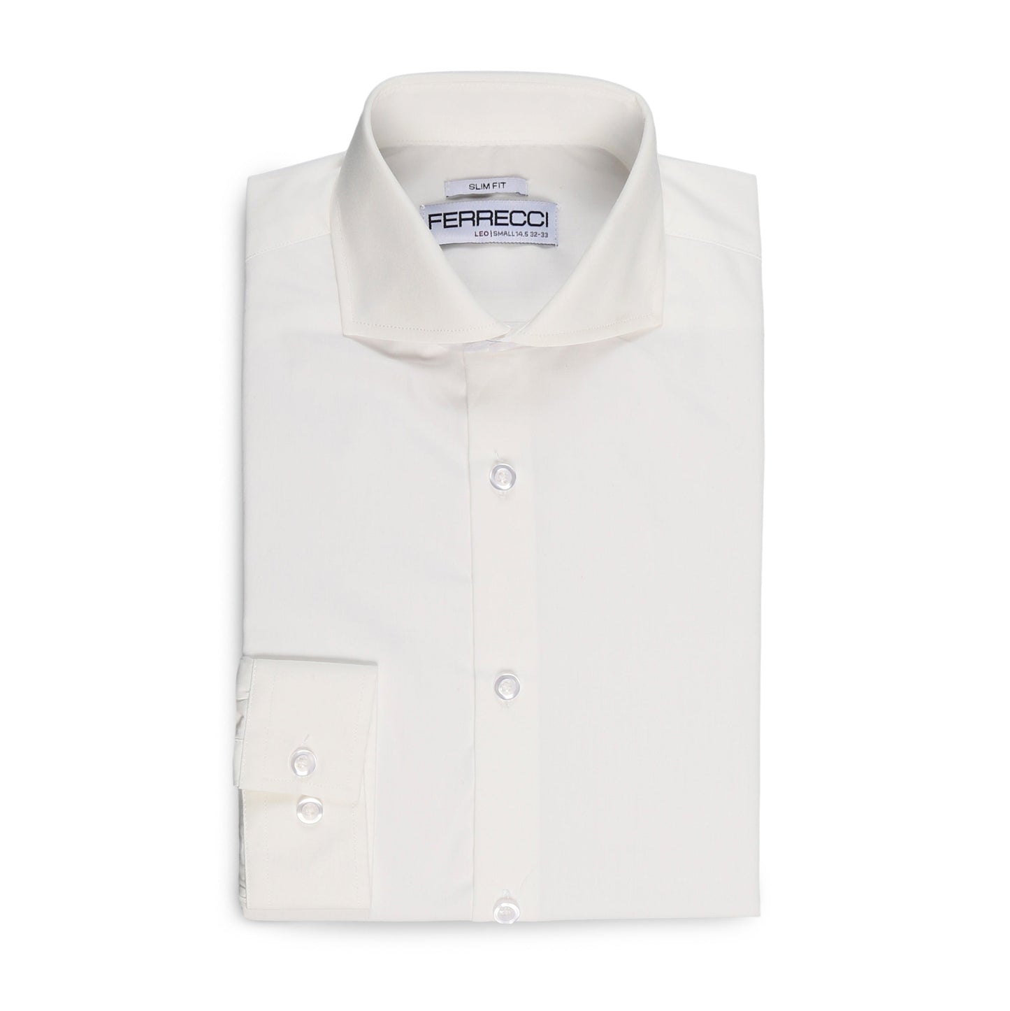Snow White Slim‑Fit Dress Shirt