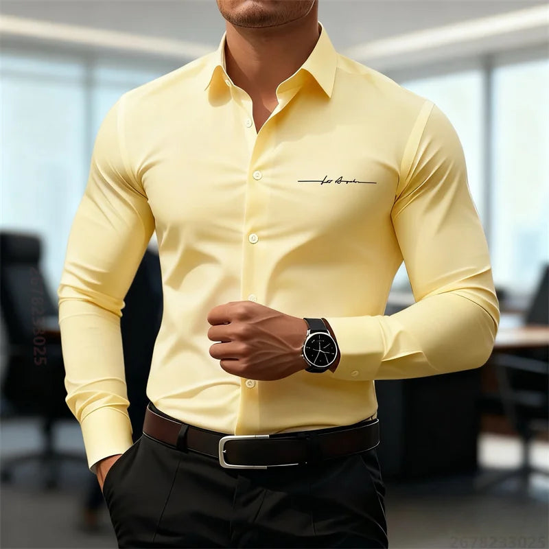 Classic Button-Down Dress Shirt —Tailored Fit