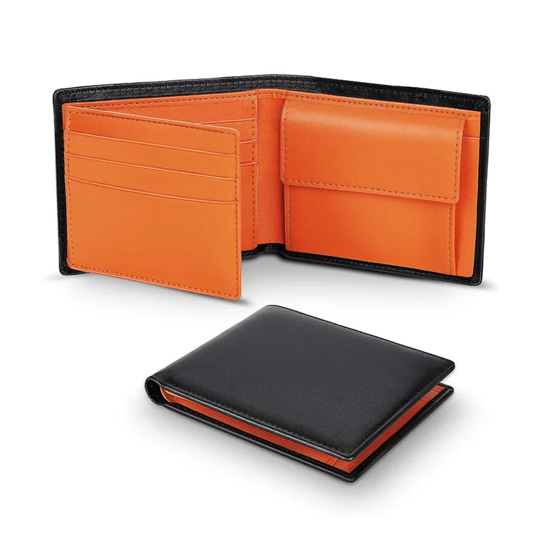 RFID Leather Trifold Wallet