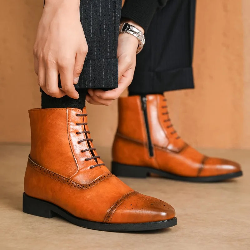 Classic Leather Ankle Boots