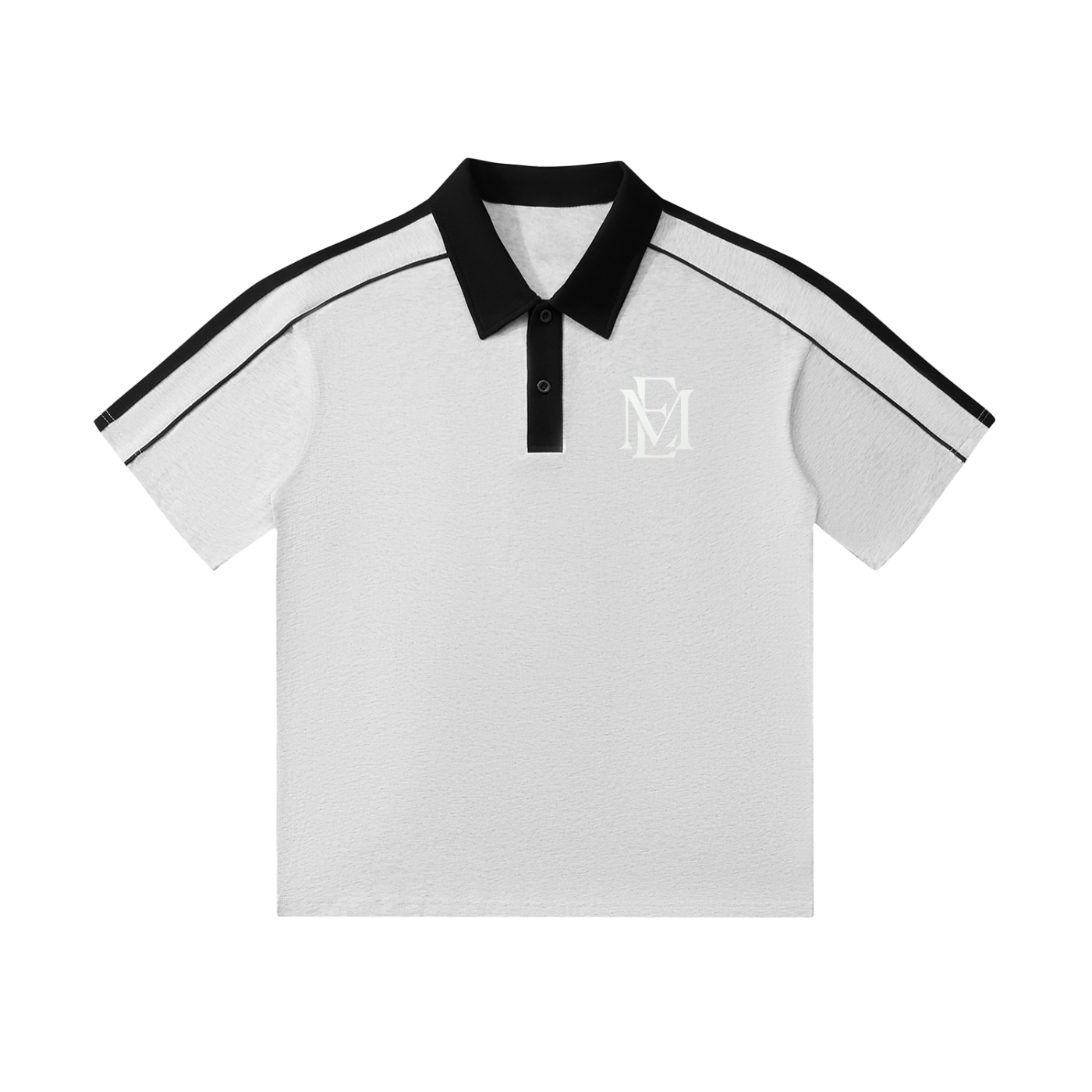 Contrast-Collar Polo Shirt
