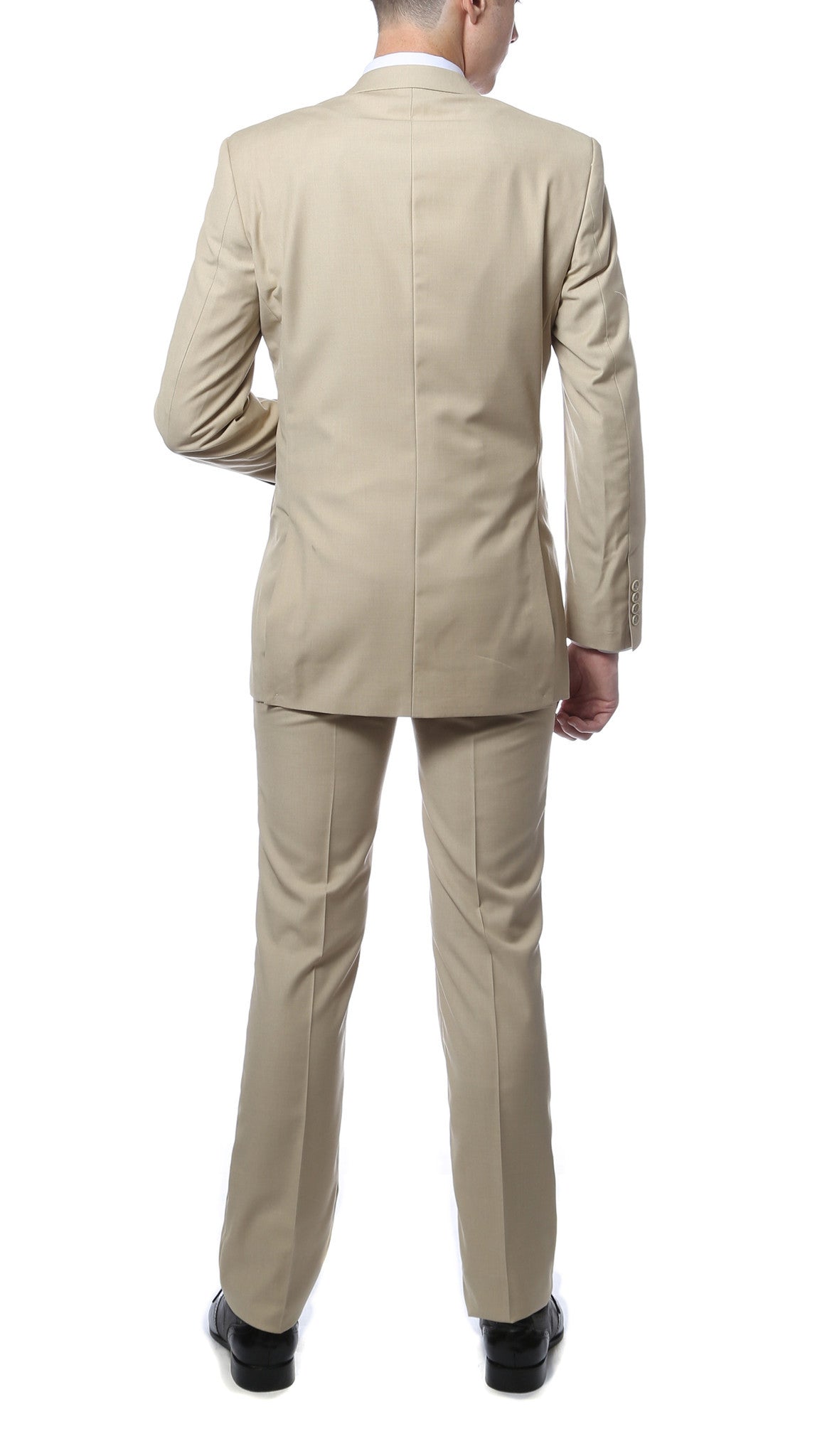 Tan Regular‑Fit Suit – Two‑Piece Edition