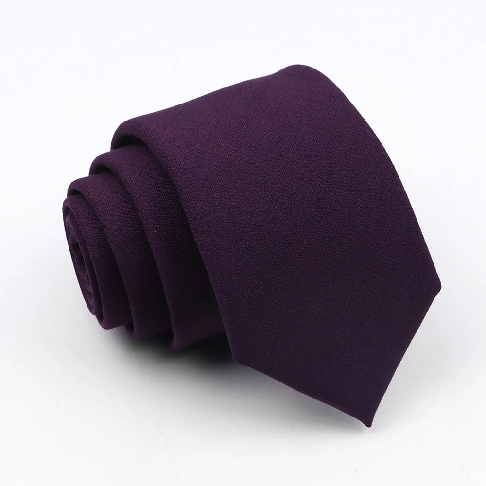 Solid Color Slim Tie