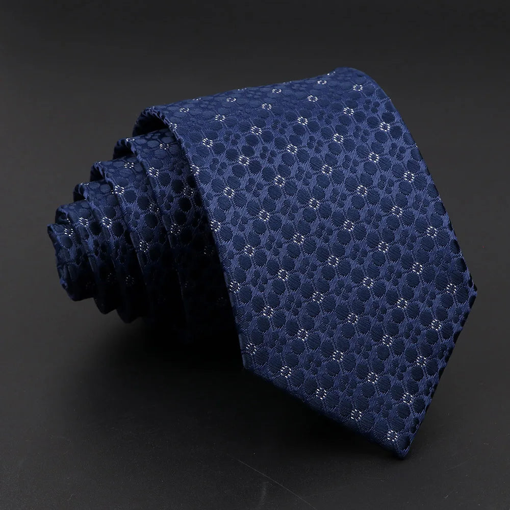 Striped Narrow Necktie – 7cm Classic Weave