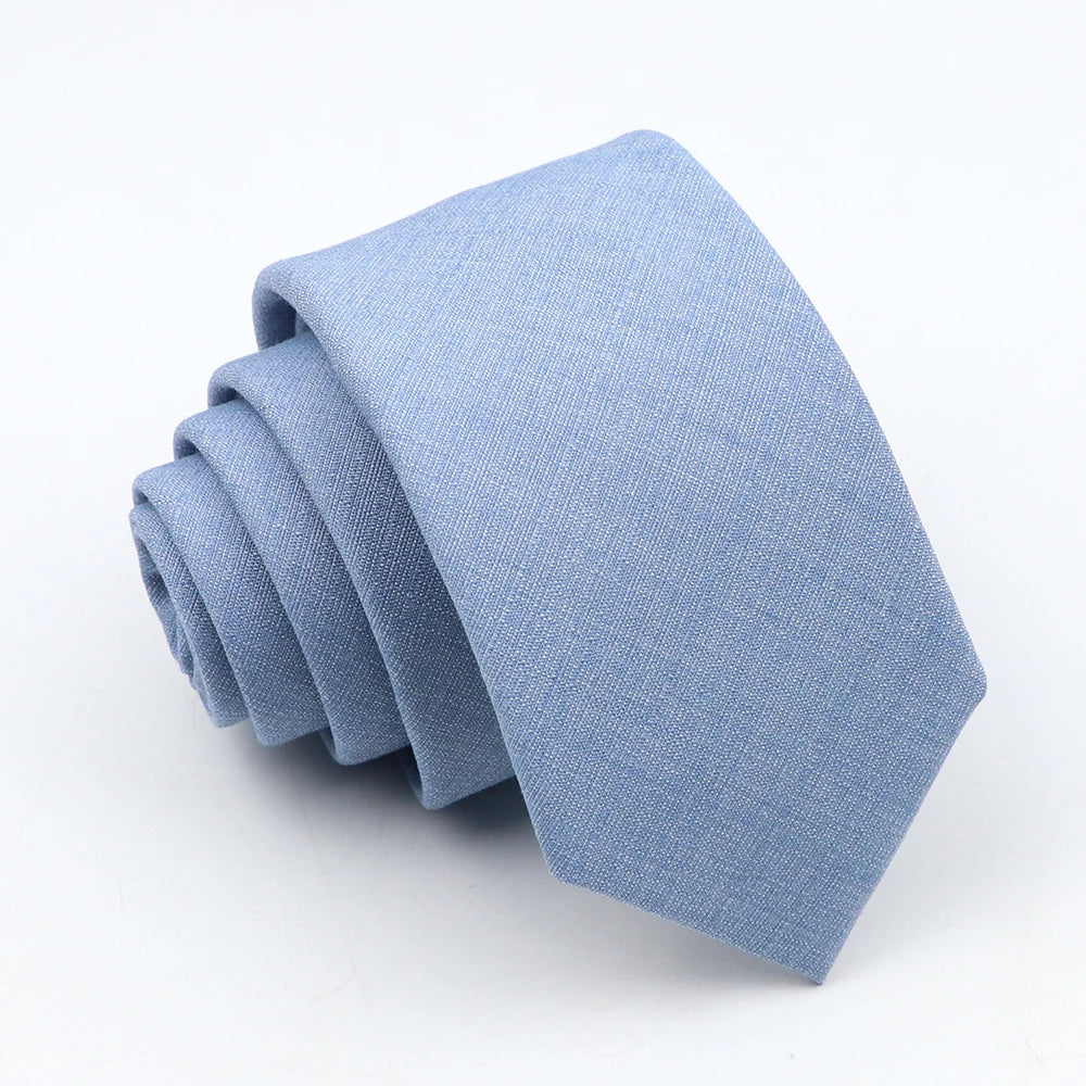 Solid Color Slim Tie