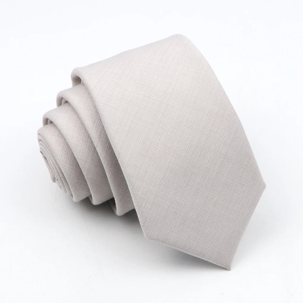 Solid Color Slim Tie