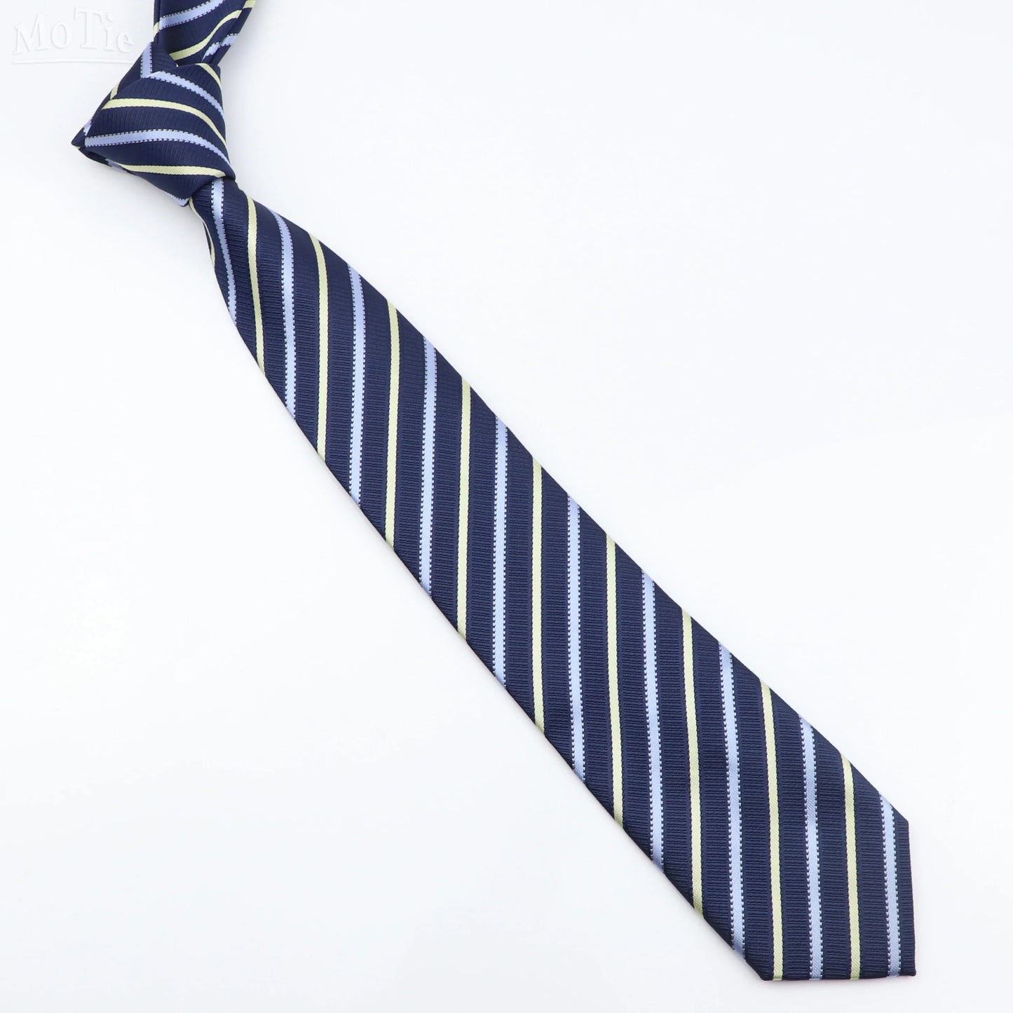 Striped Narrow Necktie – 7cm Classic Weave