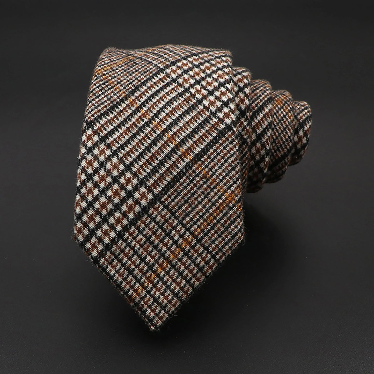 Wool Striped Neckties – 7cm Classic Weave