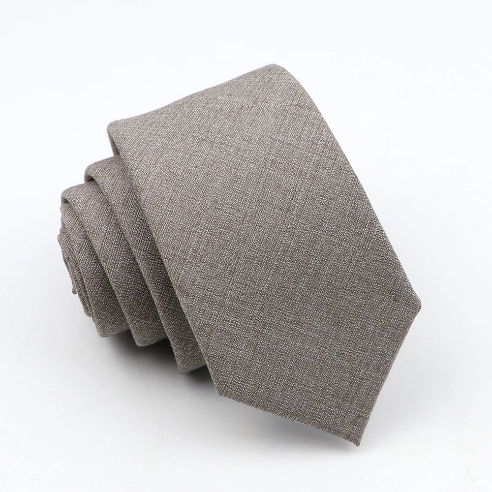 Solid Color Slim Tie