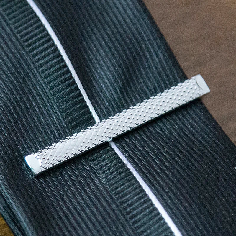 Chrome Steel Tie Clip Set – Classic Clasp