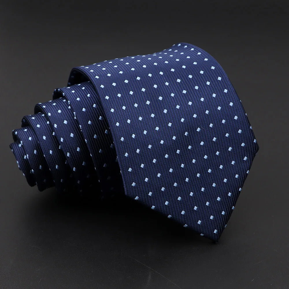 Striped Narrow Necktie – 7cm Classic Weave