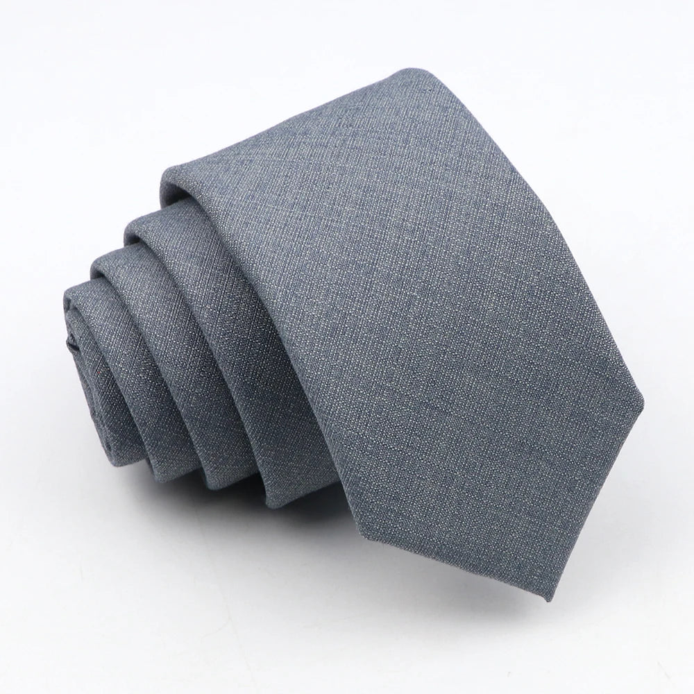 Solid Color Slim Tie