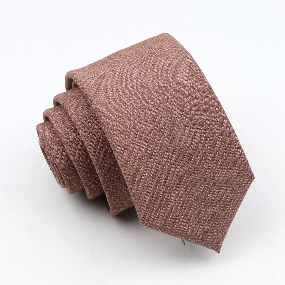 Solid Color Slim Tie
