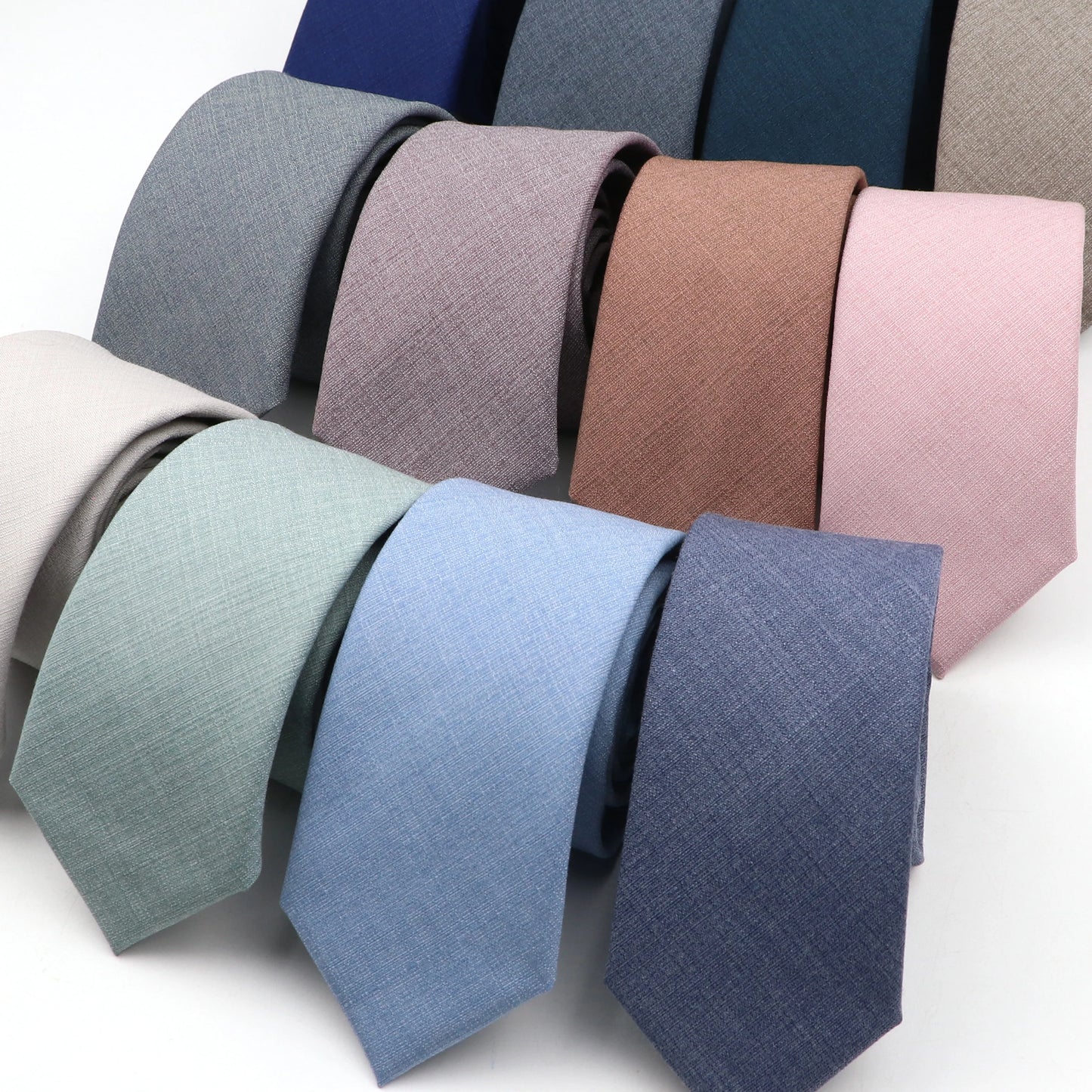 Solid Color Slim Tie
