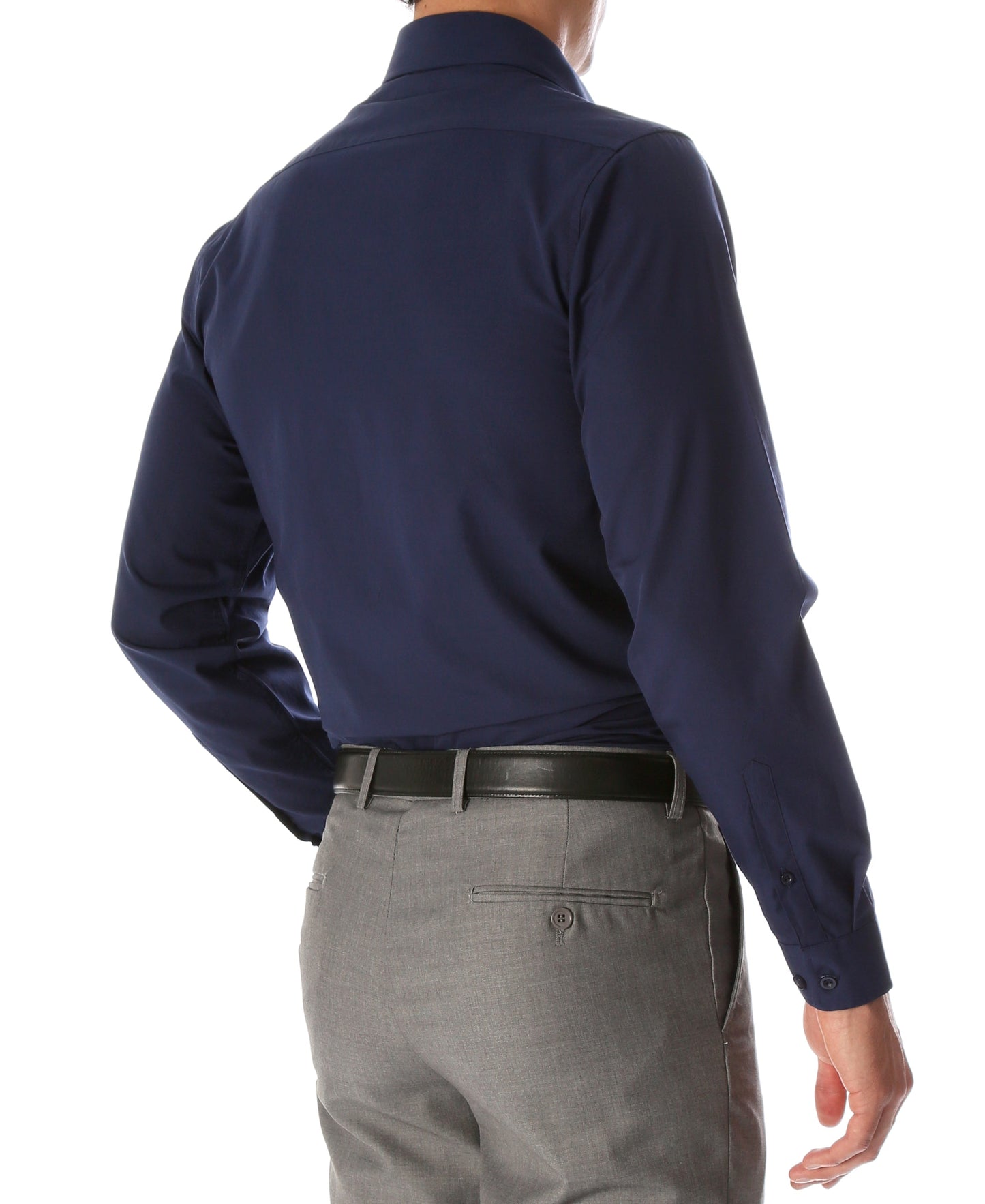 Navy Slim-Fit Dress Shirt