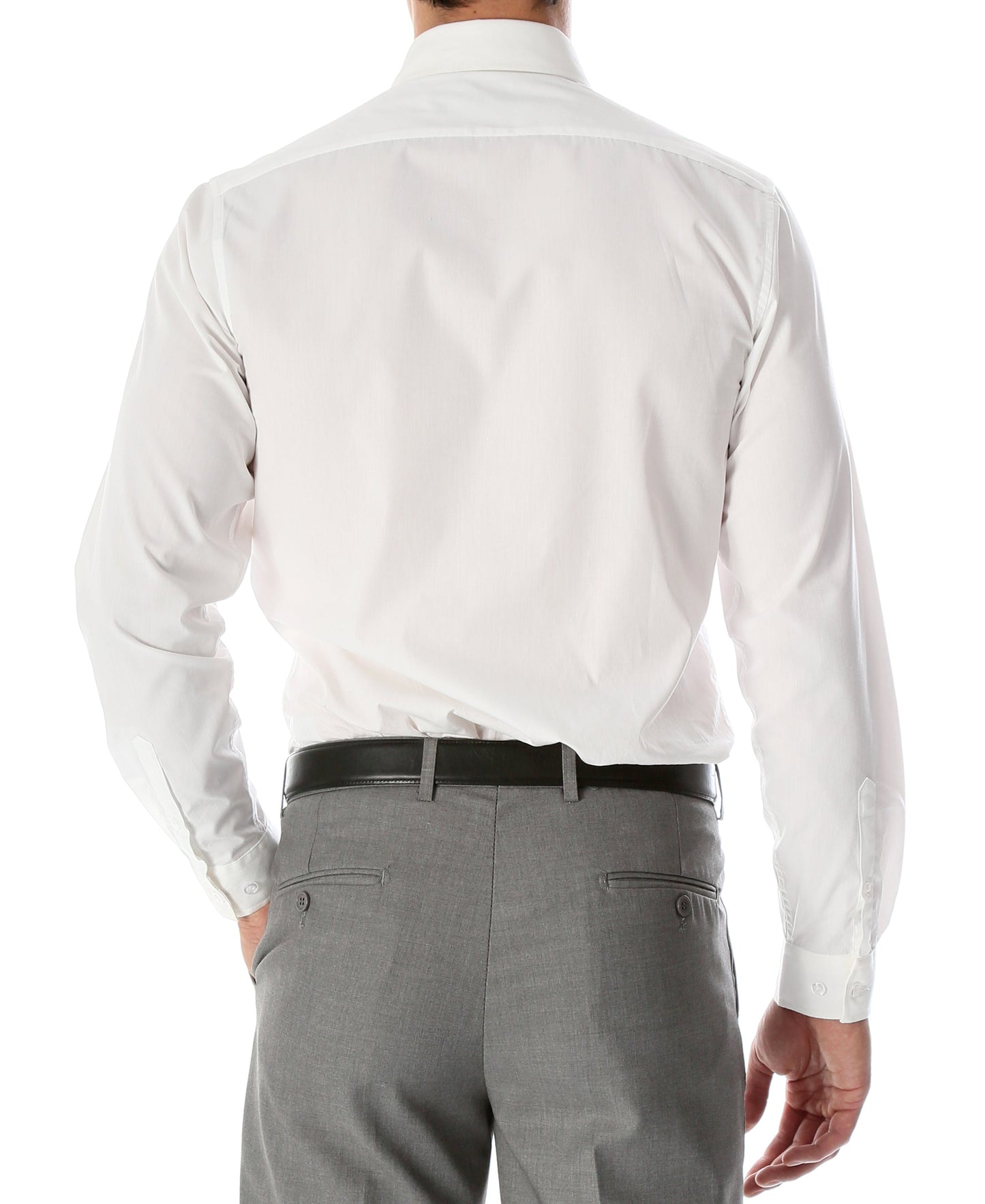Snow White Slim‑Fit Dress Shirt