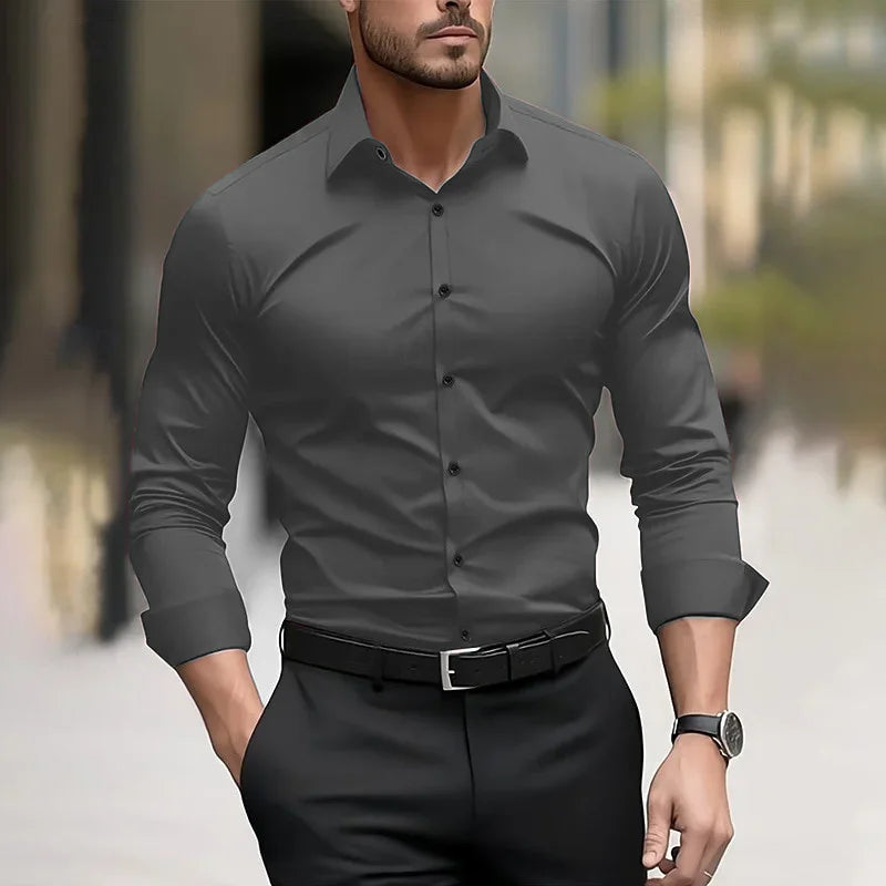 Casual Button-Down Dress Shirt — Signature Fit