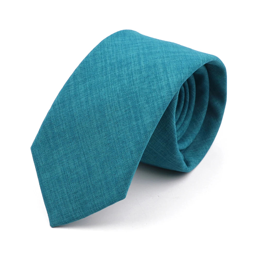 Handmade Cotton Neckties — Premium Solid Colors