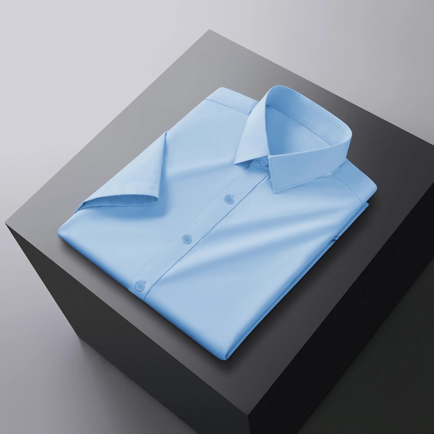Short‑Sleeve Smart‑Casual Dress Shirt — Solid Summer Edition