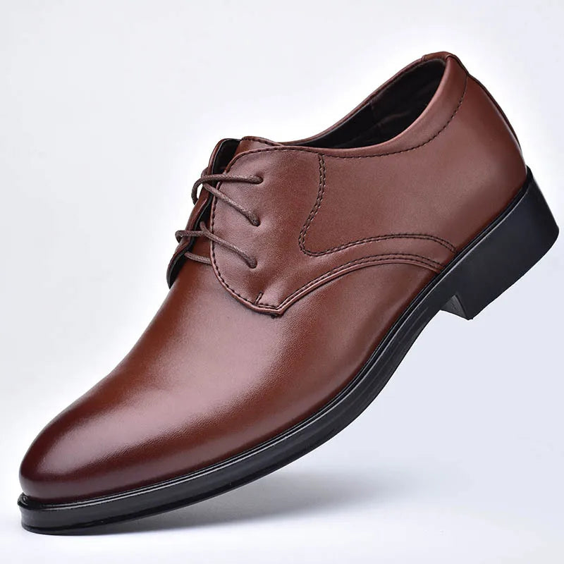 Classic Leather Derby Dress Shoes