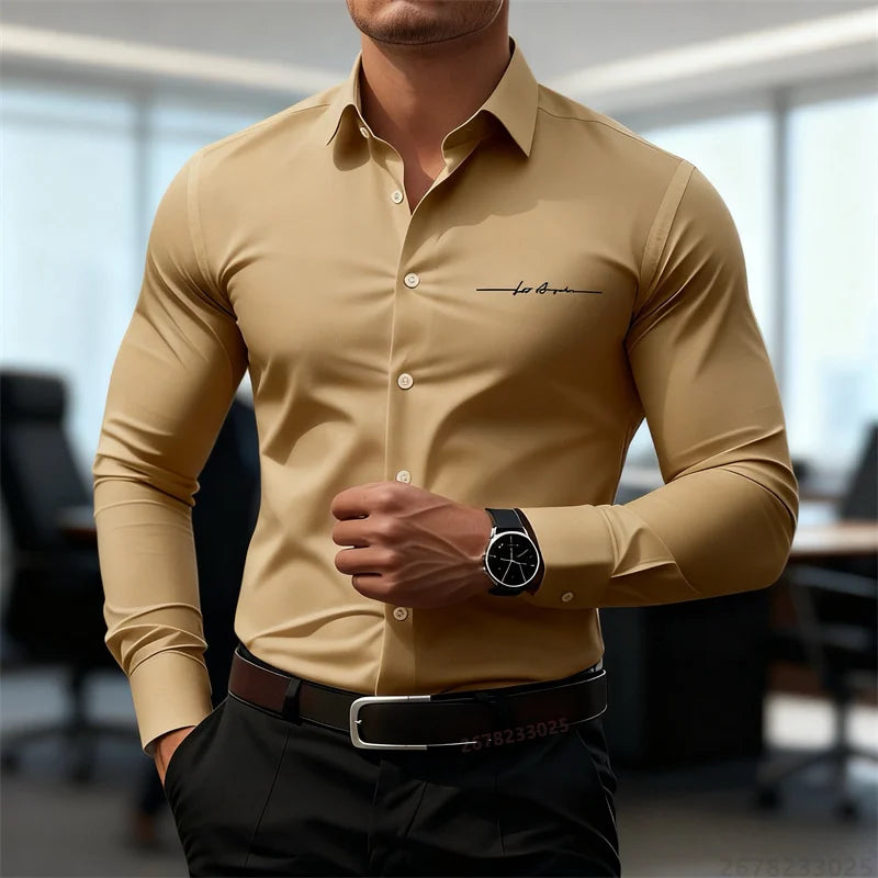 Classic Button-Down Dress Shirt —Tailored Fit