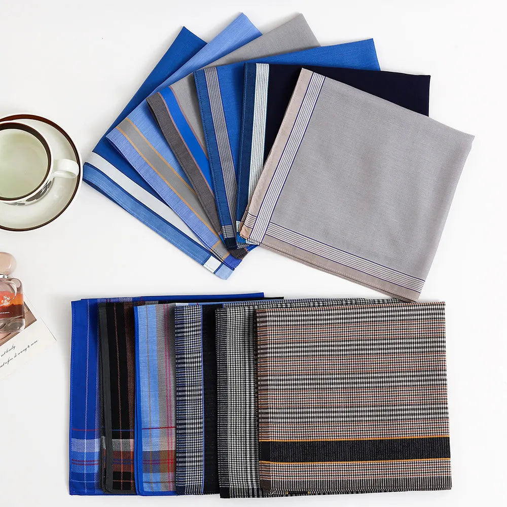 Classic Cotton Handkerchief Set — 3 Piece Pack