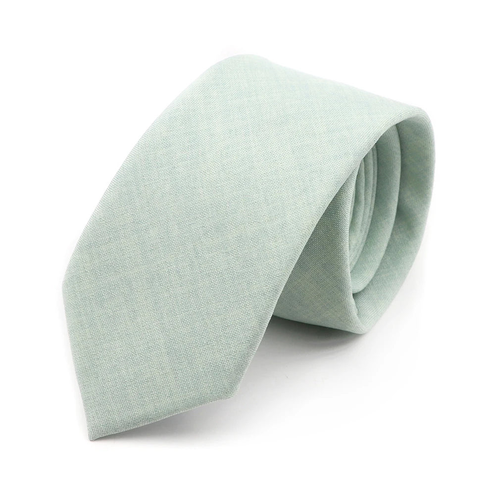 Handmade Cotton Neckties — Premium Solid Colors