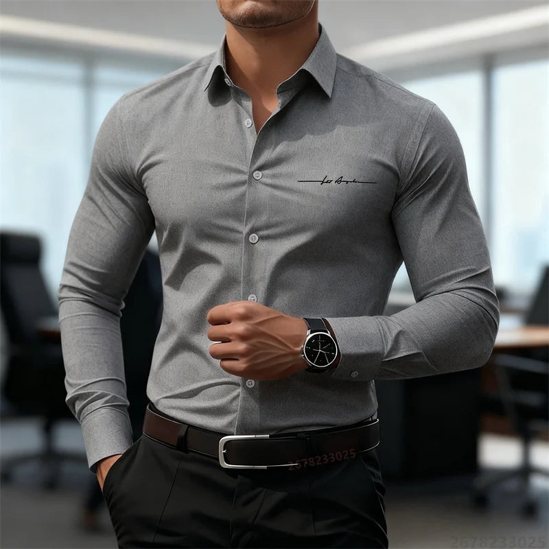Classic Button-Down Dress Shirt —Tailored Fit