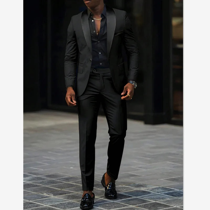 Three‑Piece Suit – Slim Solid Edition