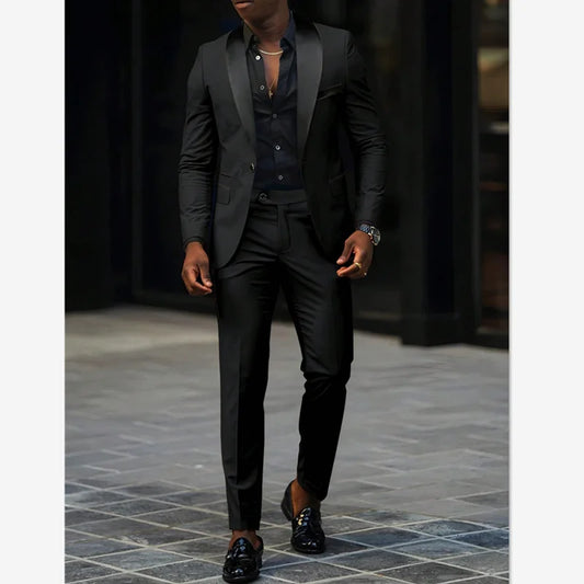 Three‑Piece Suit – Slim Solid Edition