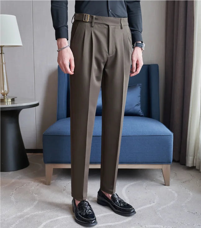 Twill Formal Stretch Suit Trousers