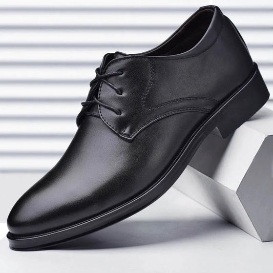 Classic Leather Derby Dress Shoes