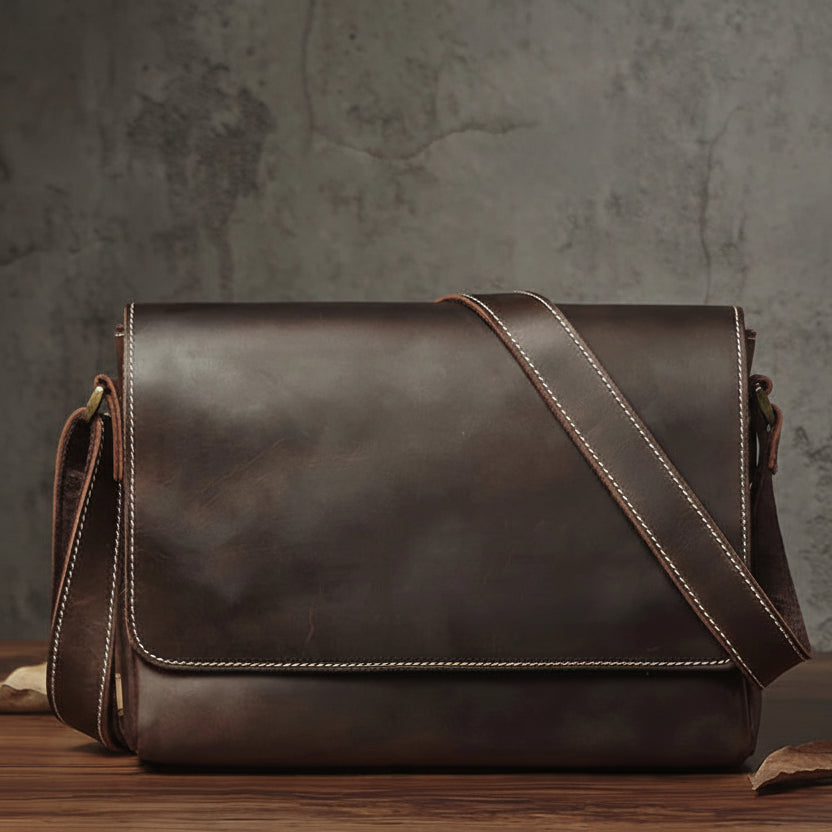 Genuine Leather Vintage Crossbody Bag