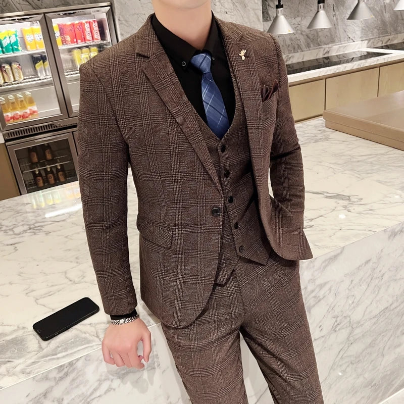 Modern Three‑Piece Suit Set – Smart Casual Edition