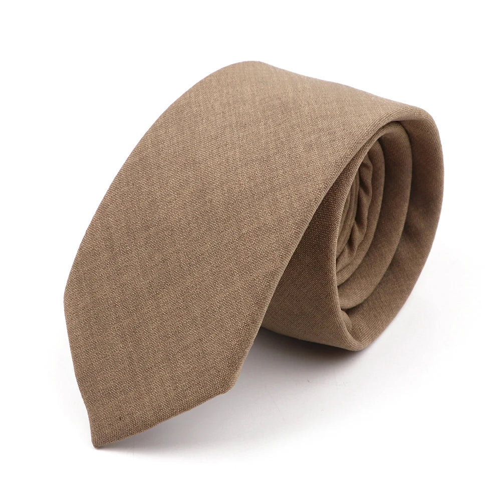 Handmade Cotton Neckties — Premium Solid Colors