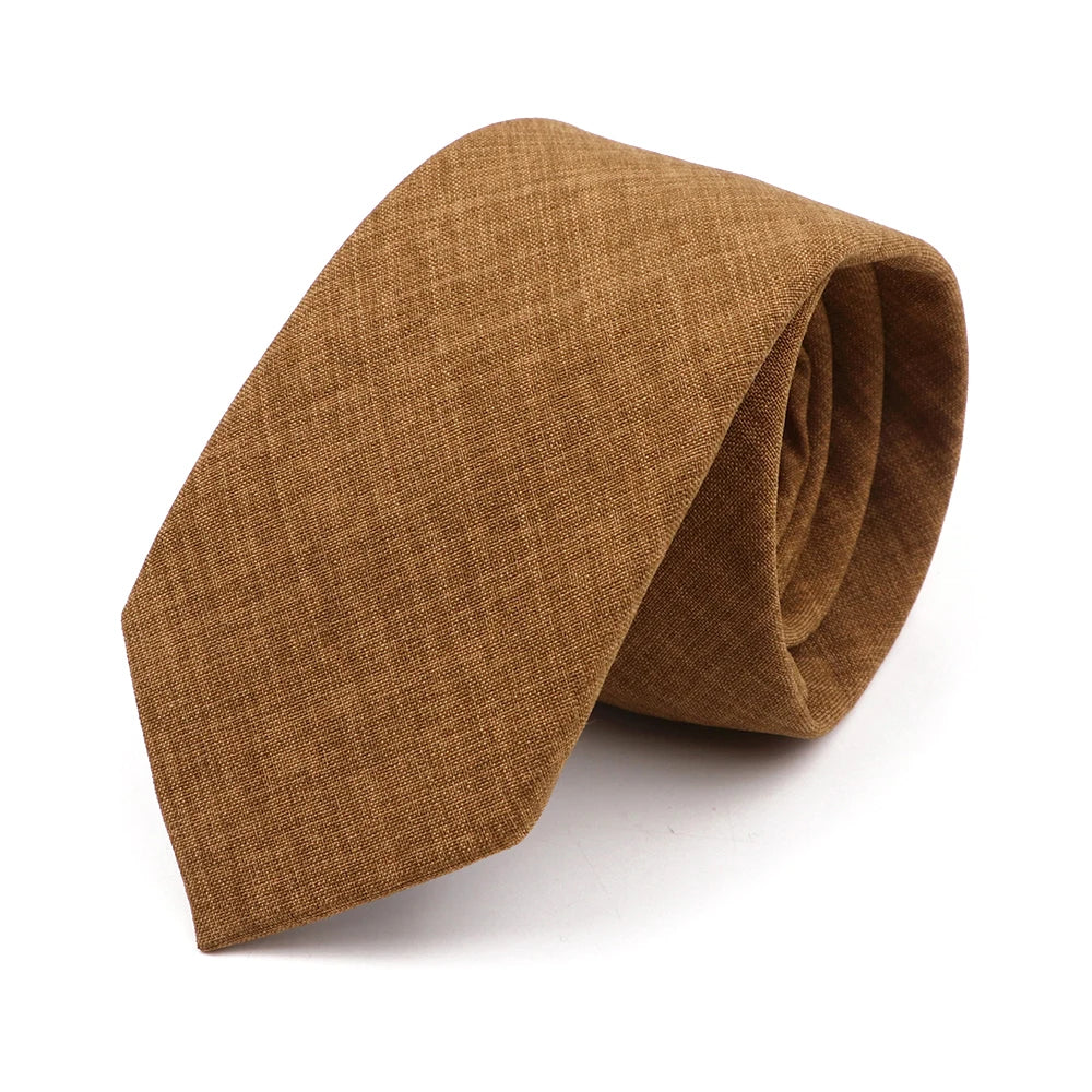 Handmade Cotton Neckties — Premium Solid Colors
