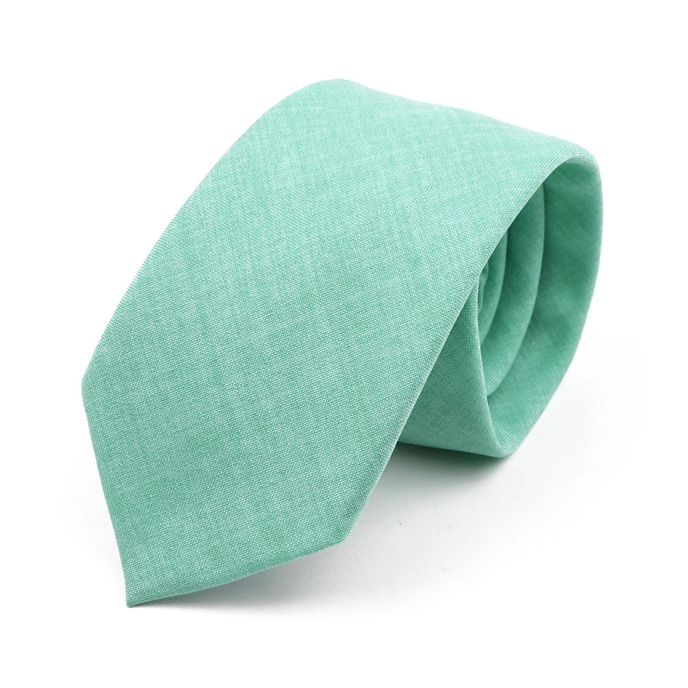 Handmade Cotton Neckties — Premium Solid Colors