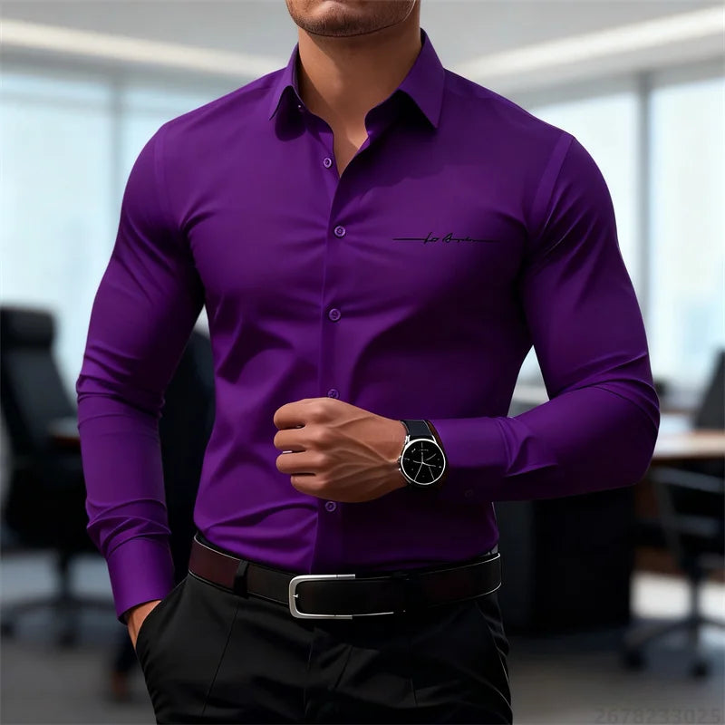 Classic Button-Down Dress Shirt —Tailored Fit