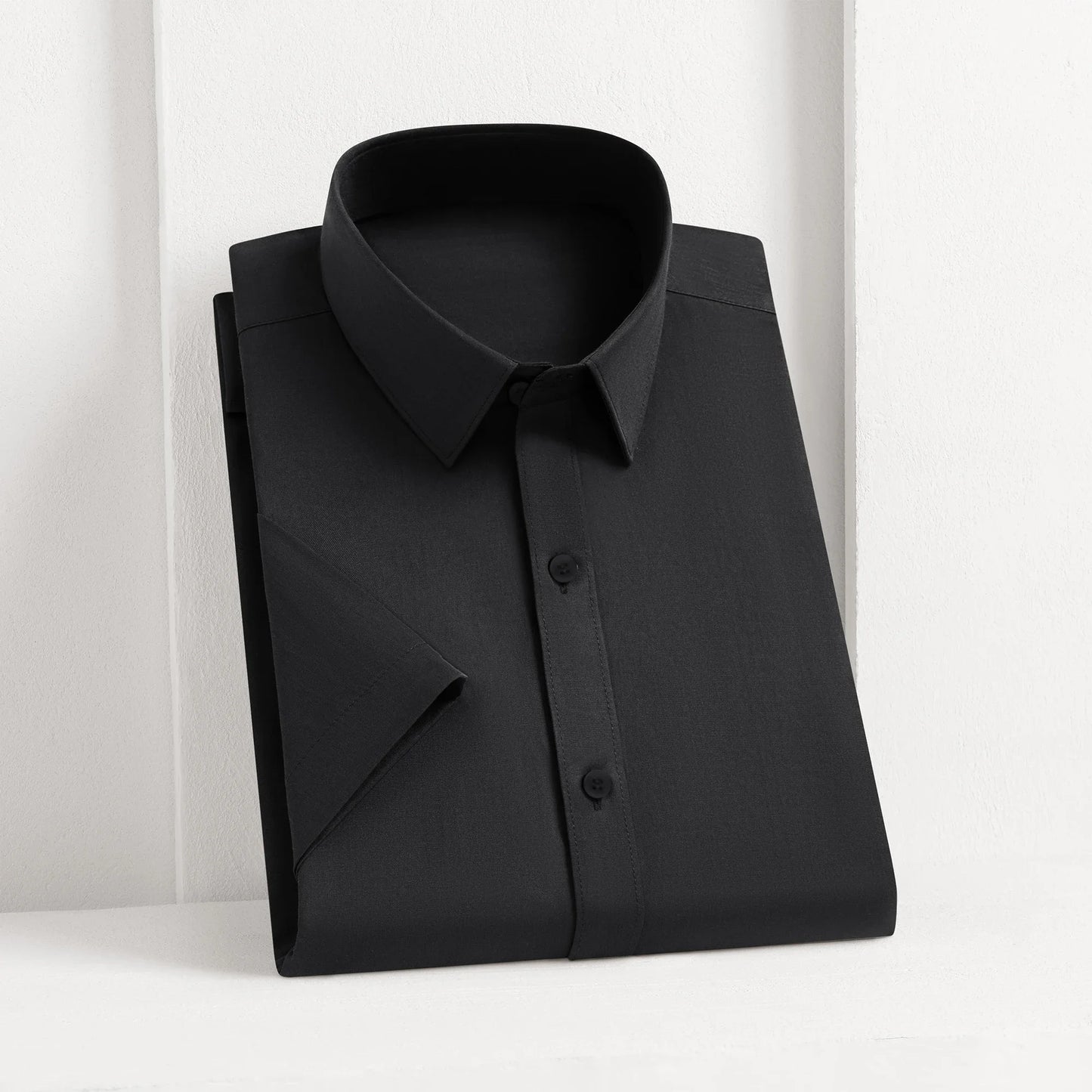 Short‑Sleeve Smart‑Casual Dress Shirt — Solid Summer Edition