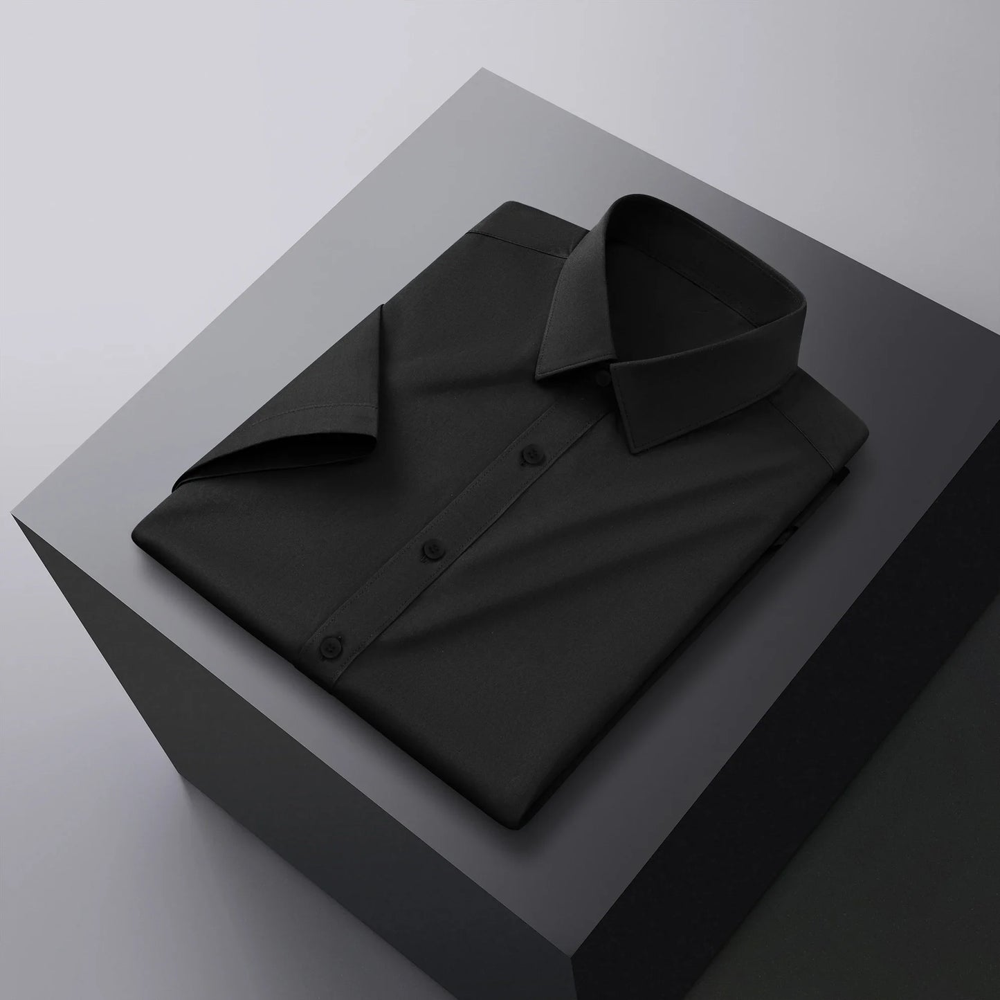 Short‑Sleeve Smart‑Casual Dress Shirt — Solid Summer Edition
