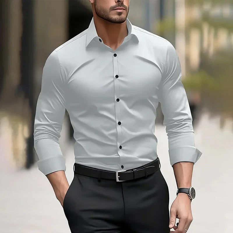 Casual Button-Down Dress Shirt — Signature Fit