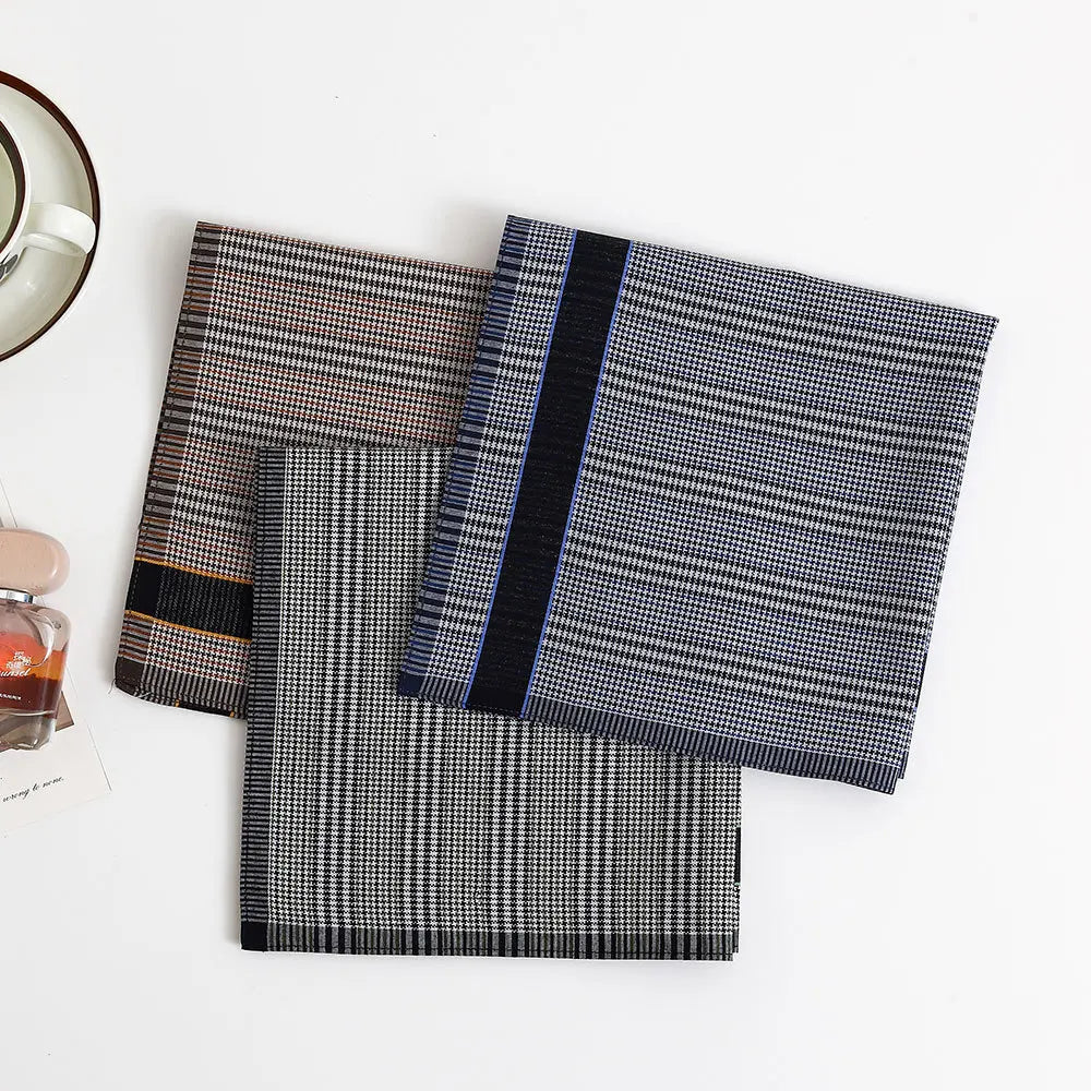 Classic Cotton Handkerchief Set — 3 Piece Pack
