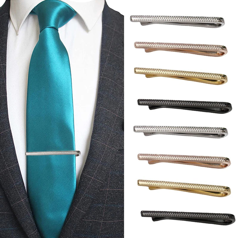 Metal Tie Clip Set — Classic Design