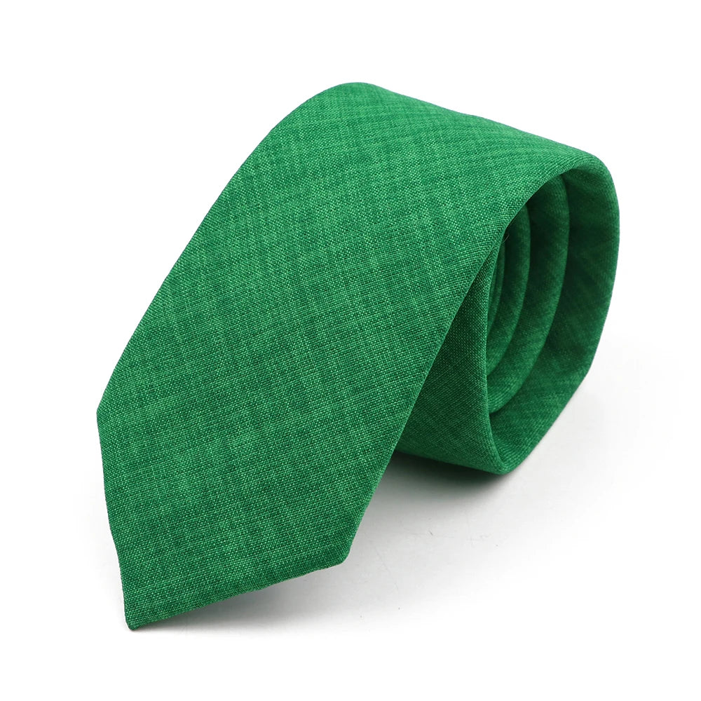 Handmade Cotton Neckties — Premium Solid Colors