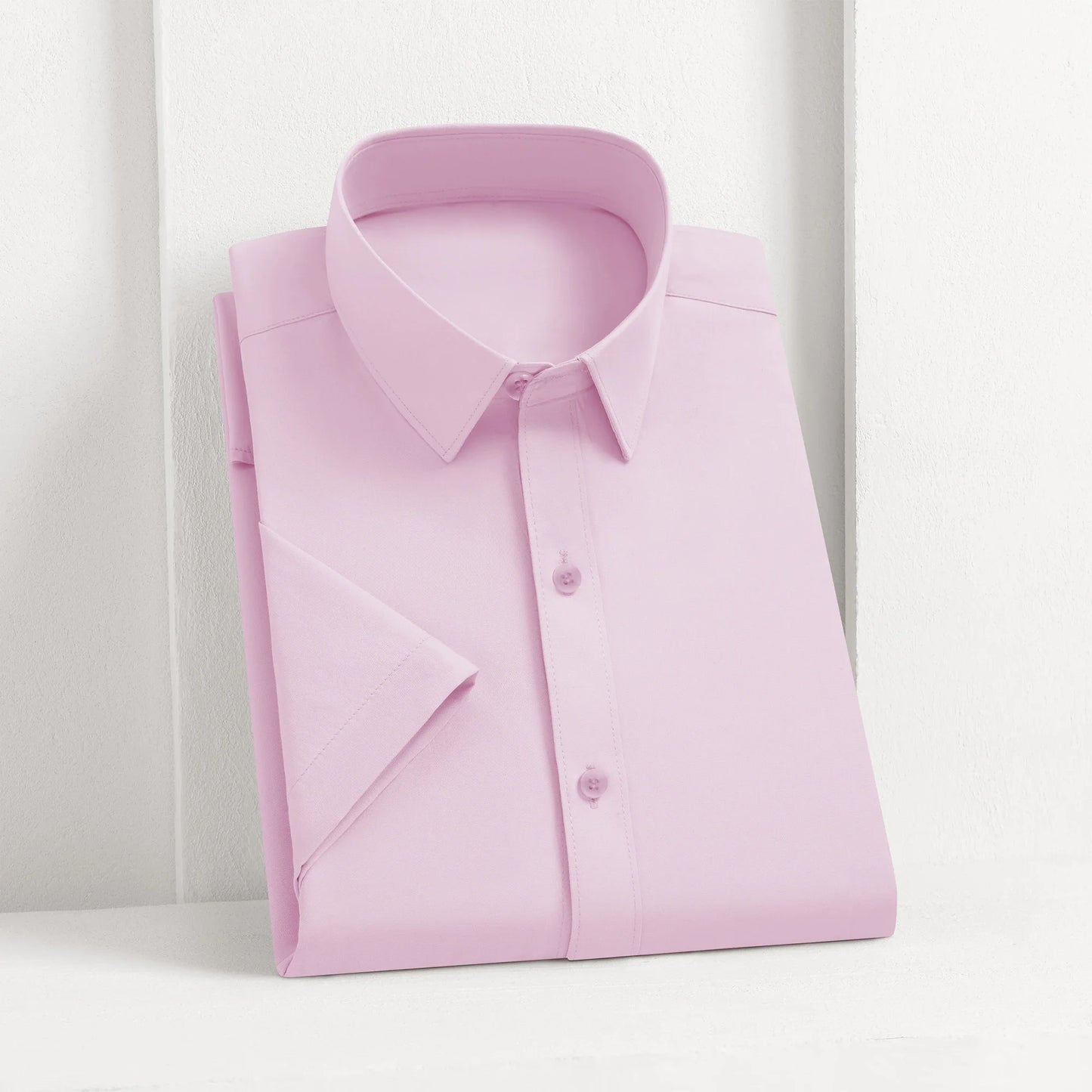 Short‑Sleeve Smart‑Casual Dress Shirt — Solid Summer Edition