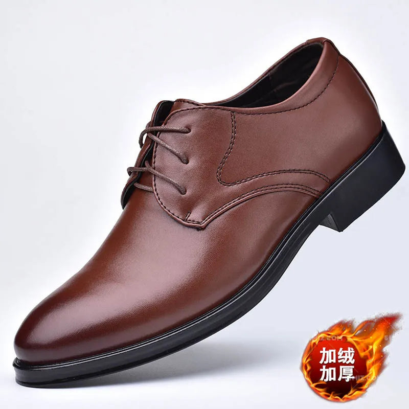 Classic Leather Derby Dress Shoes