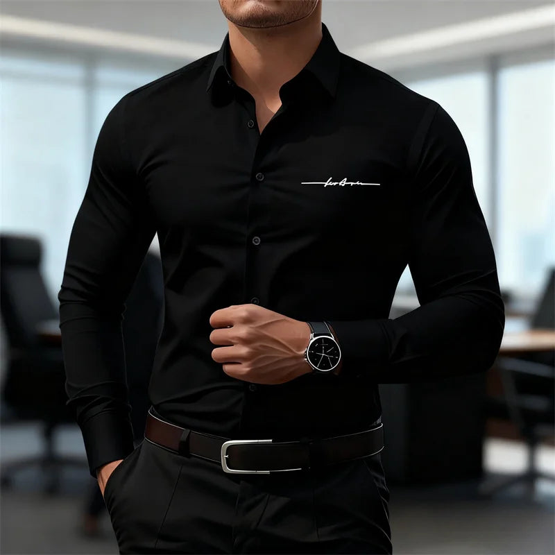 Classic Button-Down Dress Shirt —Tailored Fit
