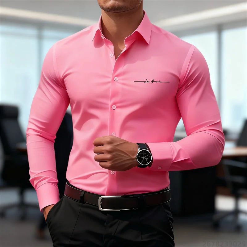 Classic Button-Down Dress Shirt —Tailored Fit