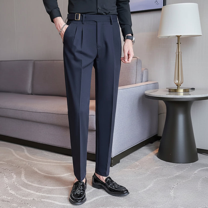 Twill Formal Stretch Suit Trousers